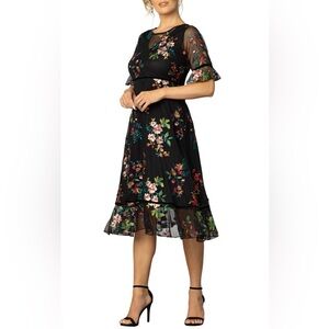 NEW w/TAGS KIYONNA The Wildflower Embroidered Floral Mesh Dress Plus Size 2X
